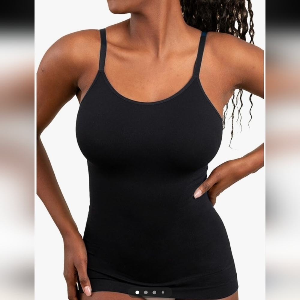 Shapermint Essentials All Day Every Day Scoop Neck Cami black 3XL fits 0x-1x